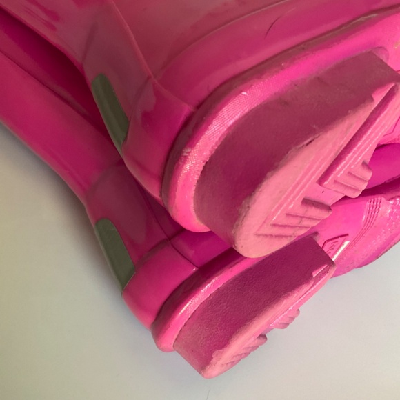 Original Kids Gloss Pink Hunter Boots kids size 4/5 women’s size 5 - Picture 12 of 16